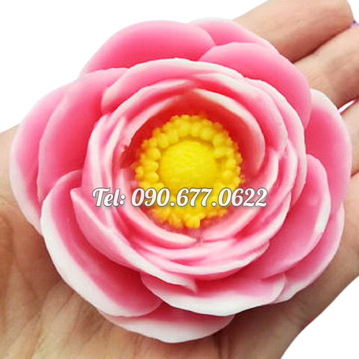 Bộ 3 khuôn làm bánh, rau câu silicone hoa hồng trà, cúc đơn, lá - Mã số 1191