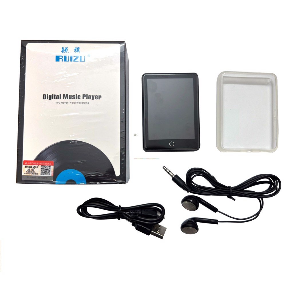 Ruizu M7 - Máy Nghe Nhạc HIFI Màn Hình Cảm Ứng, Bluetooth 5.0, Hỗ Trợ Loa Ngoài (8GB) - Hàng chính hãng