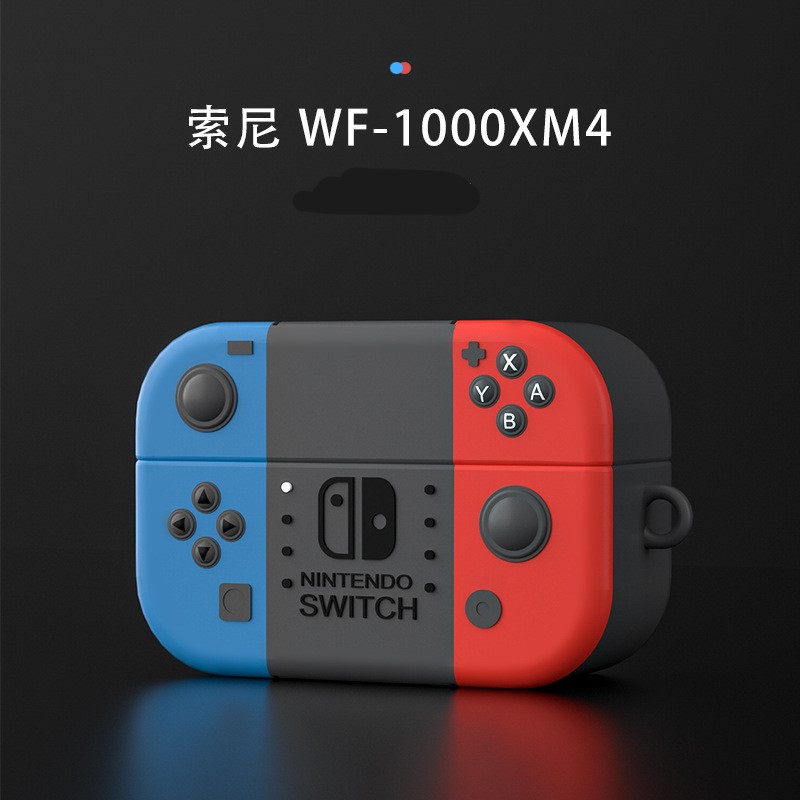 Case Silicon cho Sony WF-1000XM4 Hình Máy Game Switch Kèm Móc Treo_ Hàng Chính Hãng