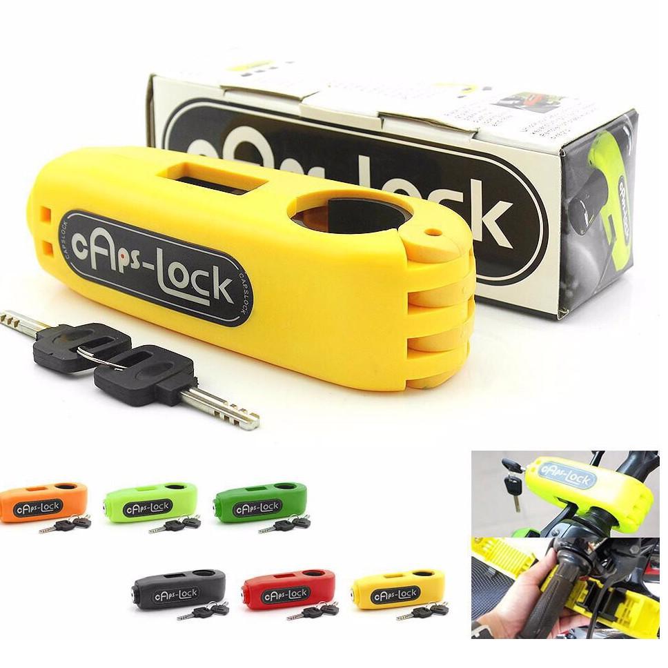 Ổ khóa chống trộm cho xe máy Caps lock / Grip lock - khóa ga kết hợp tay phanh