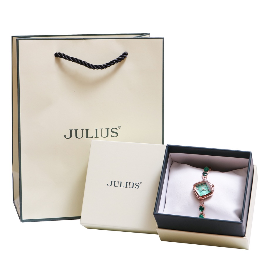 Đồng Hồ Nữ Julius Hàn Quốc JA-1425 Dây Kim Loại Dạng Lắc Tay Siêu Xinh
