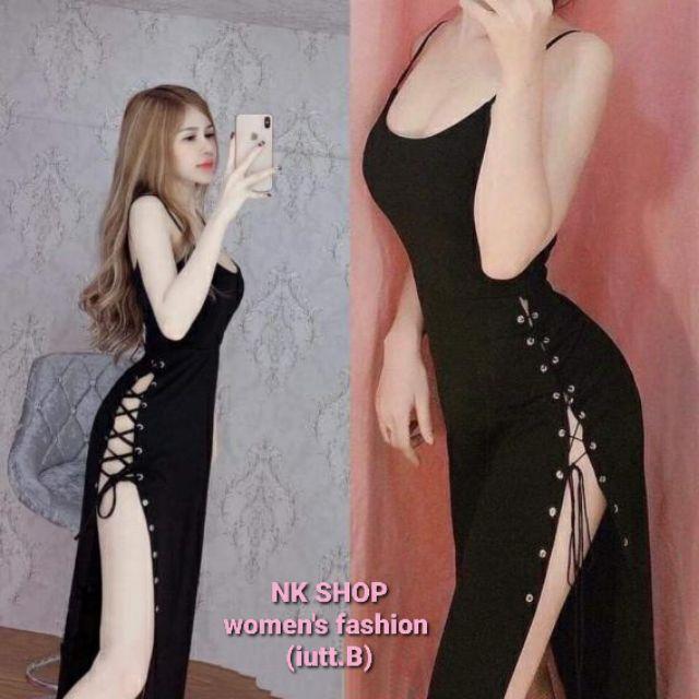 Đầm body đan dây hông sexy