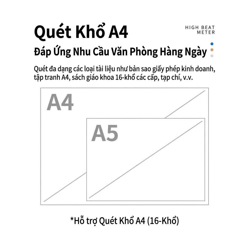Máy Scan Màu, Scan Tài Liệu A4/A5/A6/A7 JS500 - Hàng Nhập Khẩu