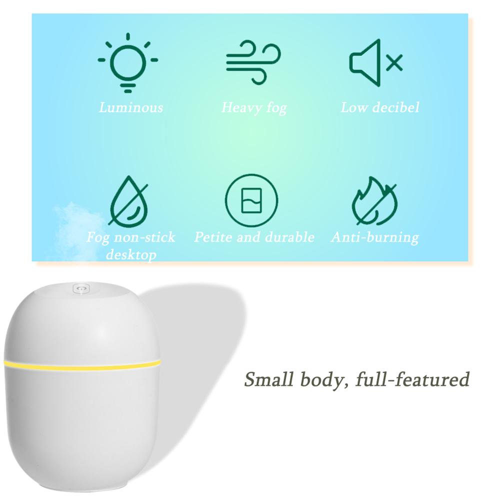 Bán Chạy Điện Mini Máy Tạo Độ Ẩm Không Khí 220Ml Thơm Khuếch Tán USB Máy Khuếch Tán Tinh Dầu Lạnh Máy Phun Sương Với Đèn Ban Đêm