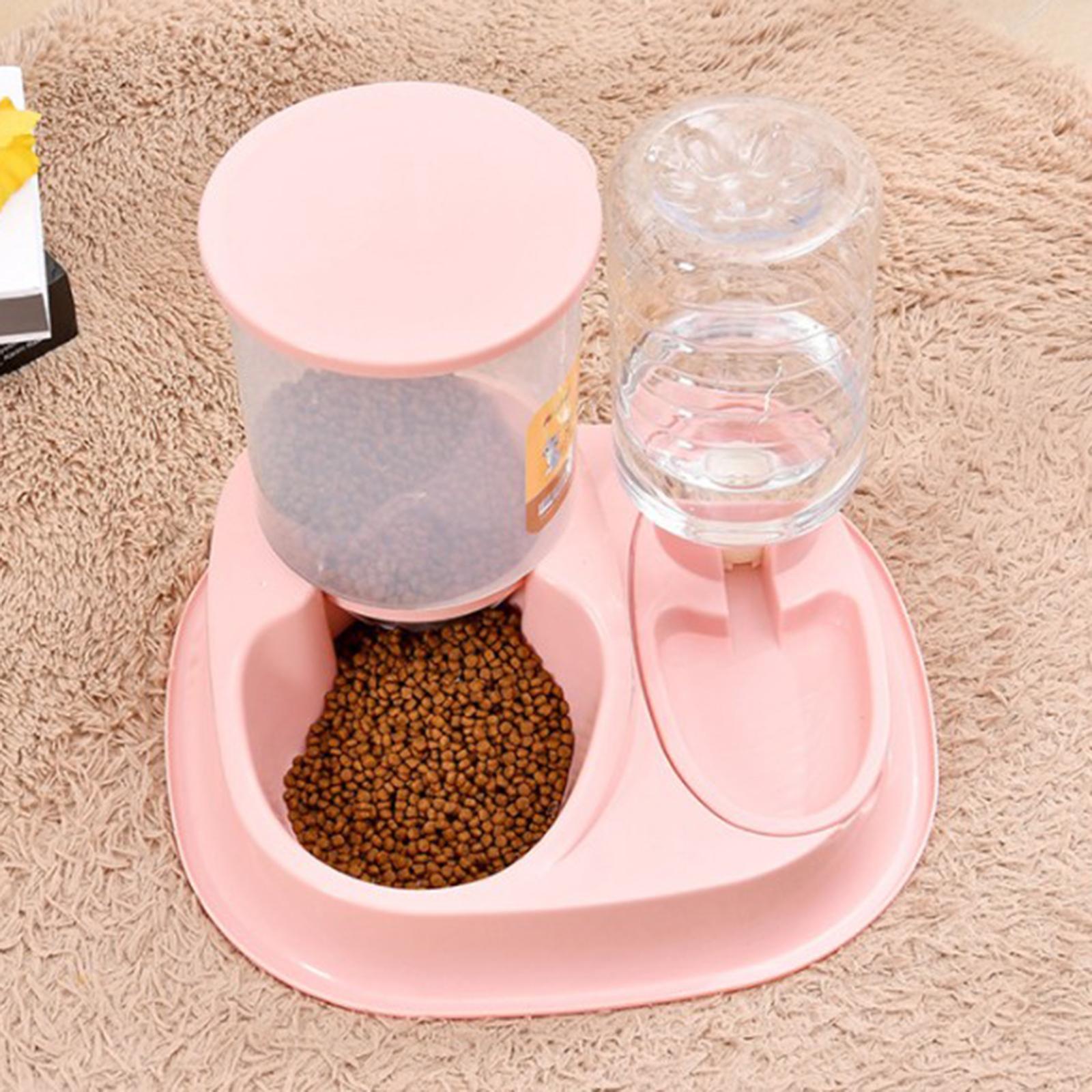 Automatic Feeder Small Medium Large Pets Automatic Food Feeder Waterer, Travel Supply Feeder and Water Dispenser for Dogs Cats Pets Animals