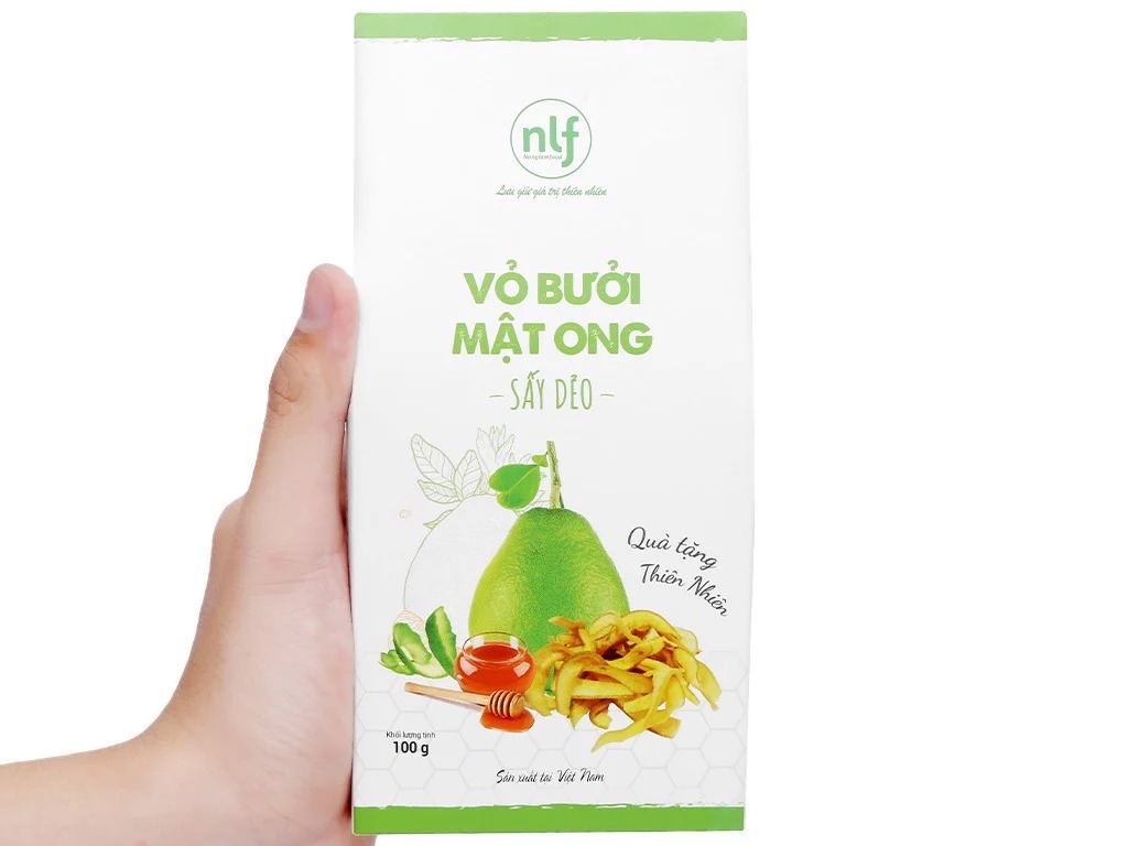 Vỏ Bưởi Mật Ong Sấy Dẻo Nonglamfood hộp 100g | Ăn vặt tốt cho sức khỏe | Healthy Snack | Trái cây sấy dẻo dinh dưỡng ăn liền | Ăn vặt giảm cân, giữ dáng, đẹp da