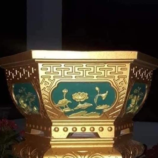 Khuôn đúc chậu cảnh lục lục giác giác 40