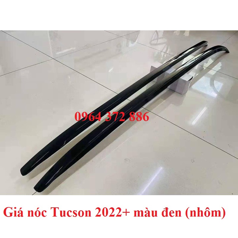 Bộ 2 thanh giá nóc xe Hyundai Tucson 2022 2023 Màu đen kiểu dáng thể thao cao cấp