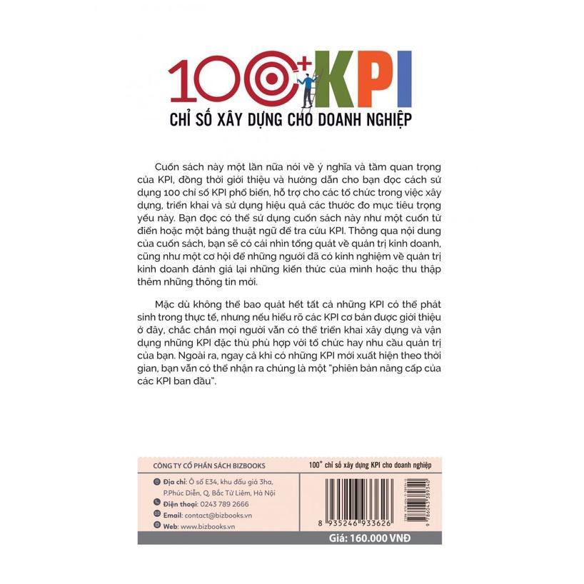 Sách - 100+ Chỉ Số Xây Dựng KPI Cho Doanh Nghiệp - MCBooks