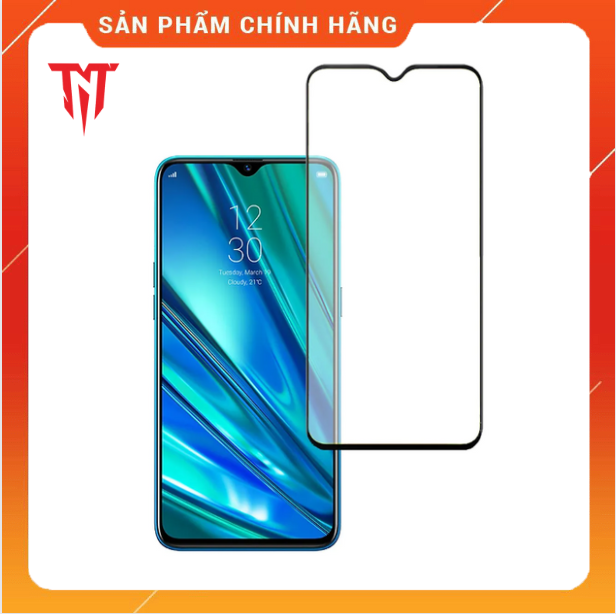 Bộ 2 kính cường lực full keo cho điện thoại Realme 5 / Realme 5i / Realme 5s - hàng chính hãng