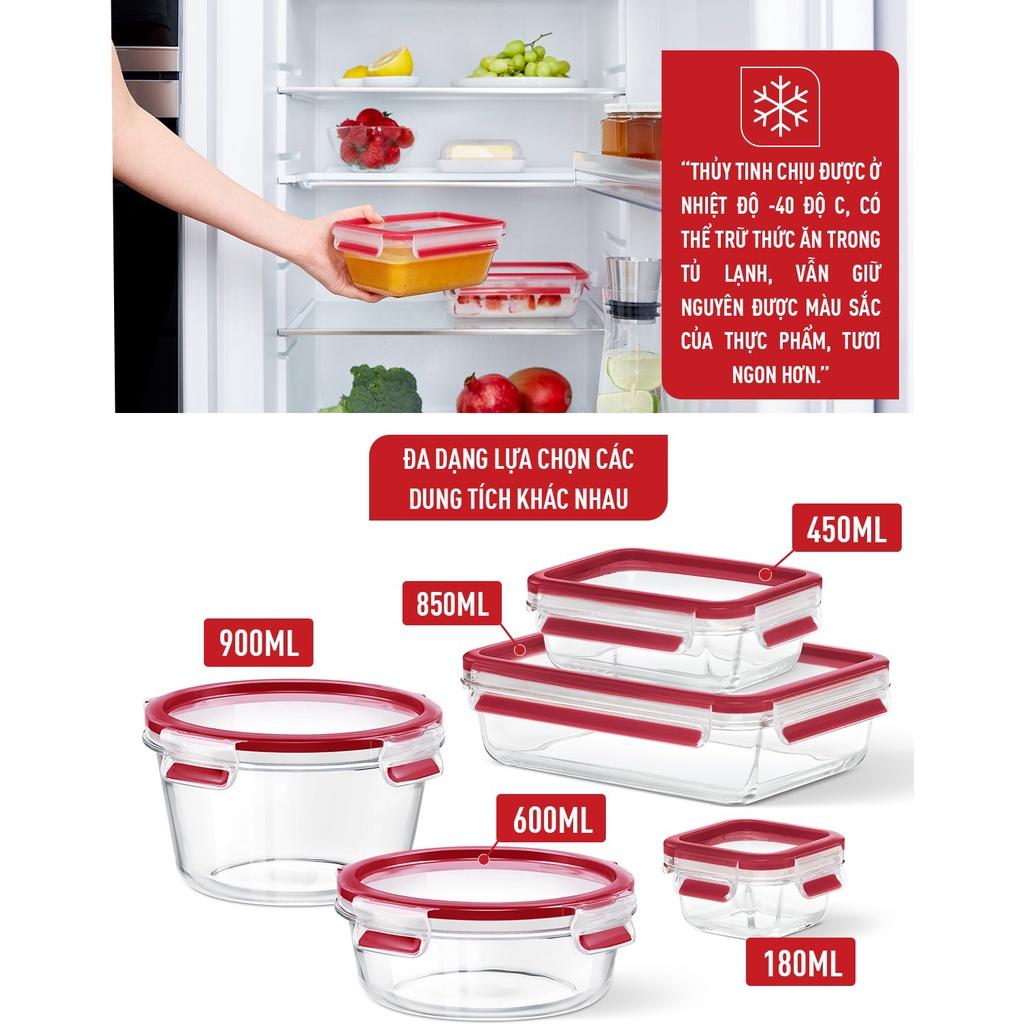 Mua Hộp thủy tinh vuông Tefal Masterseal N1040612 - 700ml - Hàng Chính Hãng  | Tiki