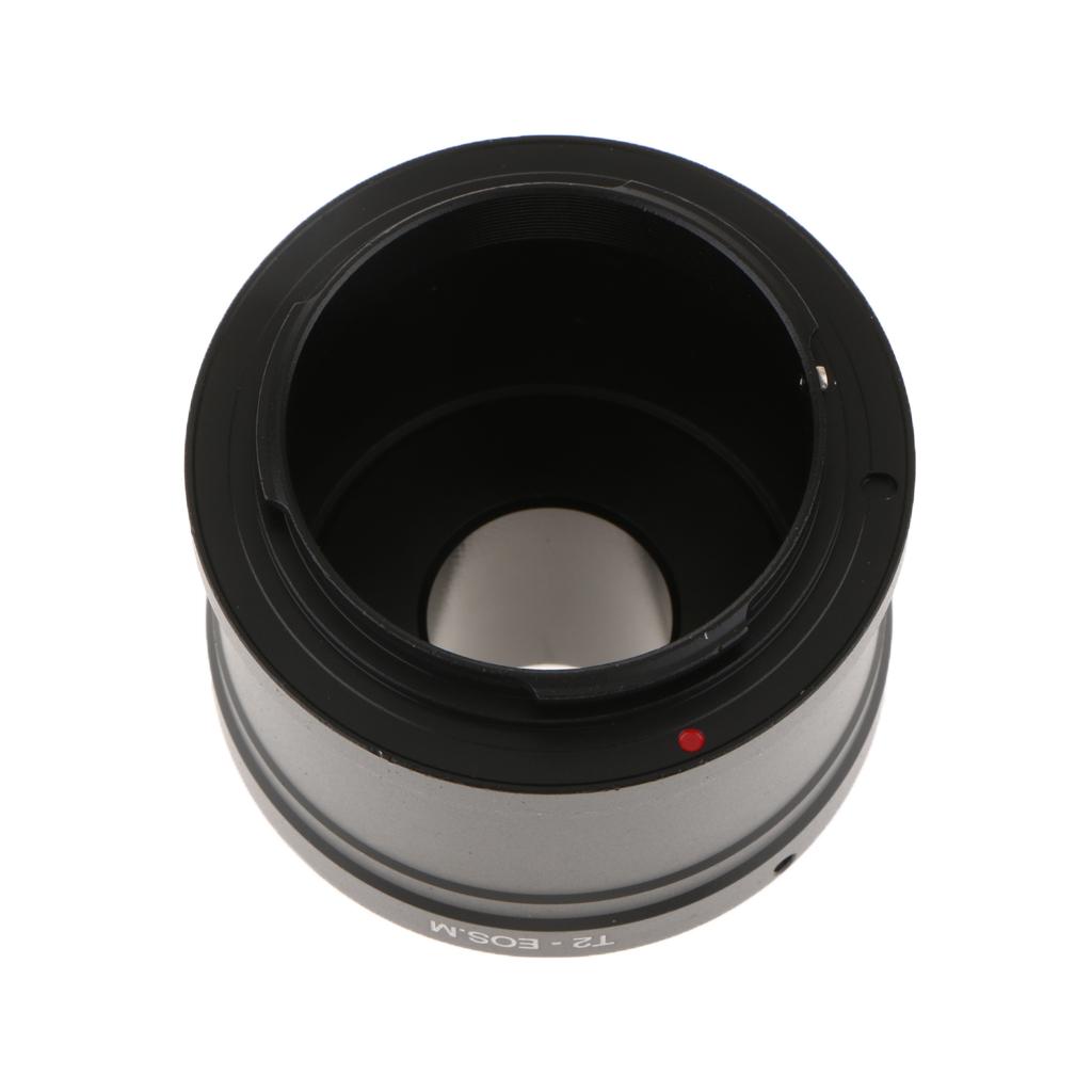 T2 Adapter Ring for Canon EOSM EF-M Camera Lens+23.2mm Microscope Mount Tube