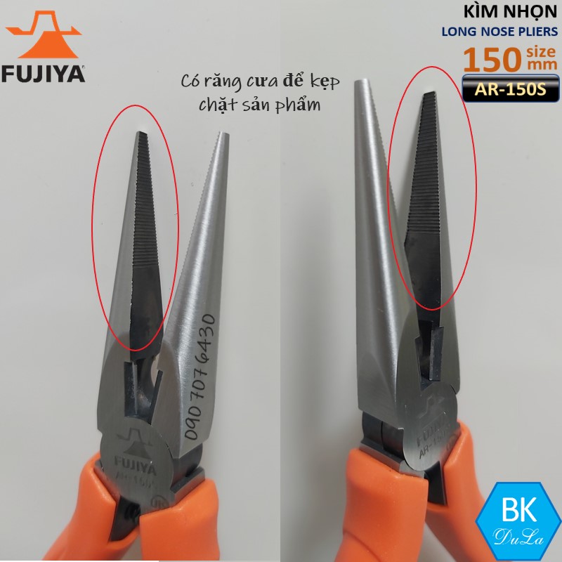 Kìm nhọn 6inch/ 150mm Fujiya AR-150S Kềm cắt dây thép đồng