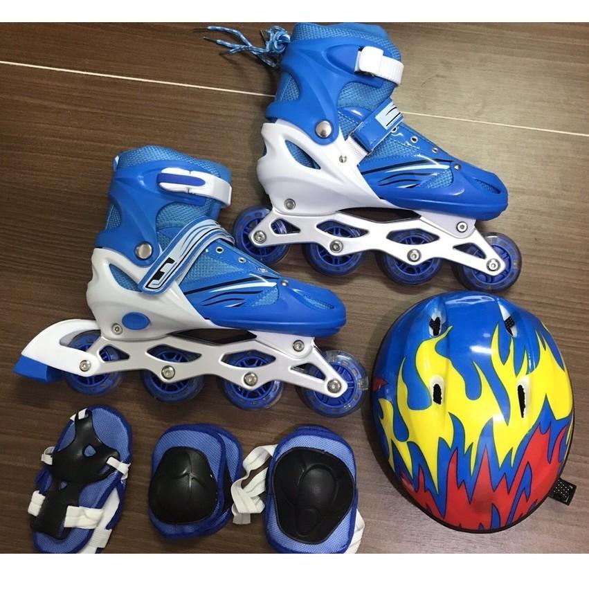 Giày patin trẻ em có bánh xe phát sáng, full bảo hộ giày sport hàng chất lượng- MonacoStore