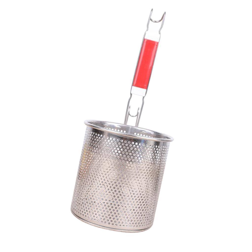 2-3pack Kitchen Pasta Noodle Food Strainer, Stainless Steel, Deep Fry Basket