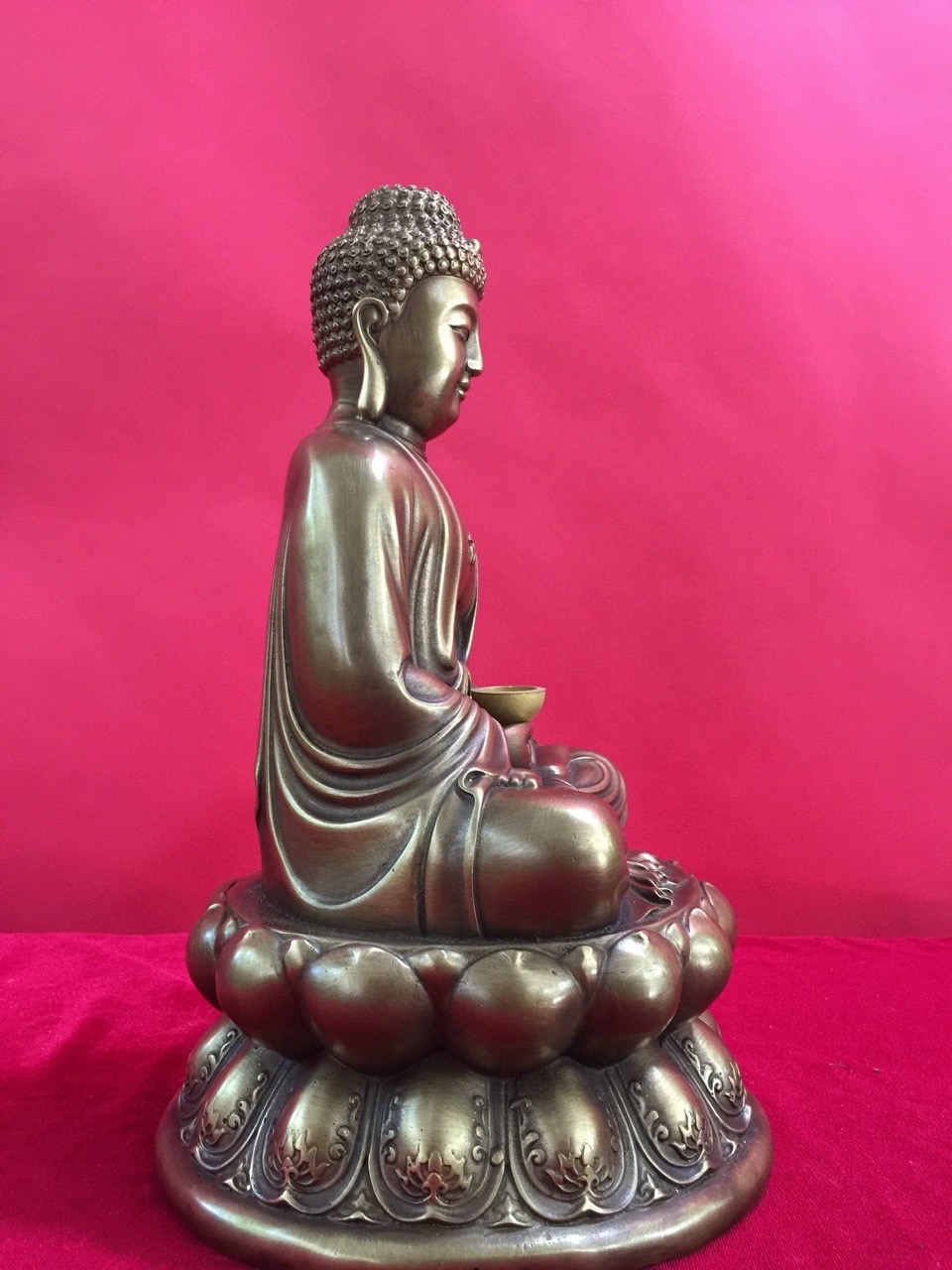 Tượng phật  a di đà bằng đồng 40cm