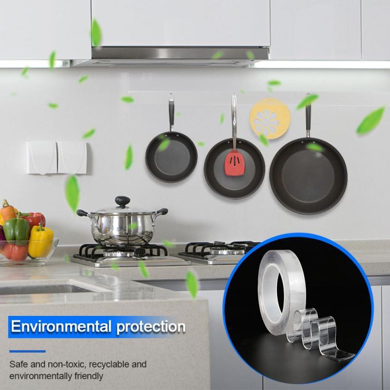 Băng Keo Siêu Dính Ma Thuật NANO 2 Mặt Trong Suốt - Dán Trên Mọi Bề Mặt, Mọi Chất Liệu (Cuộn 3M)