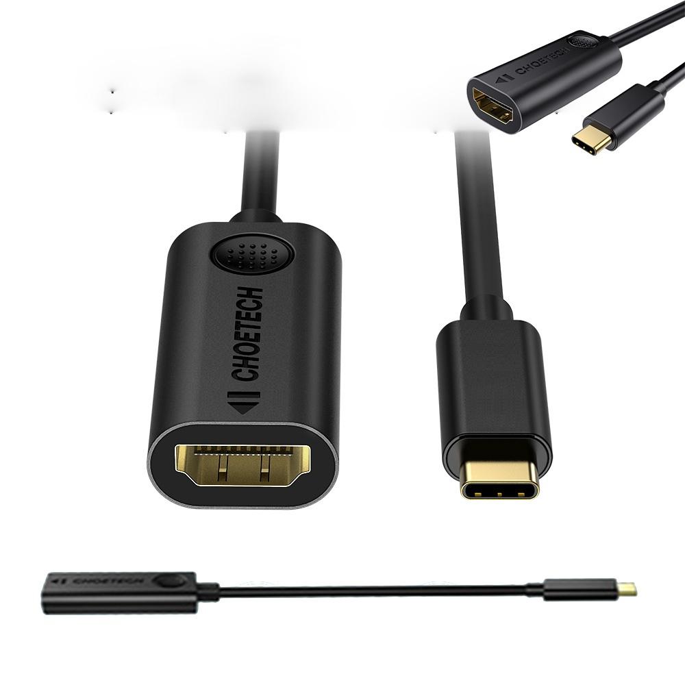 Bộ chuyển đổi 4K@60Hz USB-C sang HDMI PVC Choetech HUB-H04 (HÀNG CHÍNH HÃNG)