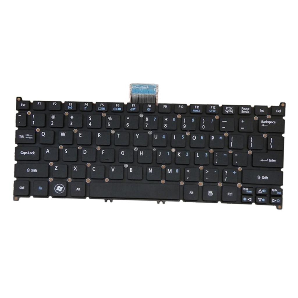 Laptop Keyboard US for S3-951 S5-391 V5-171 with Frosted keycap Black