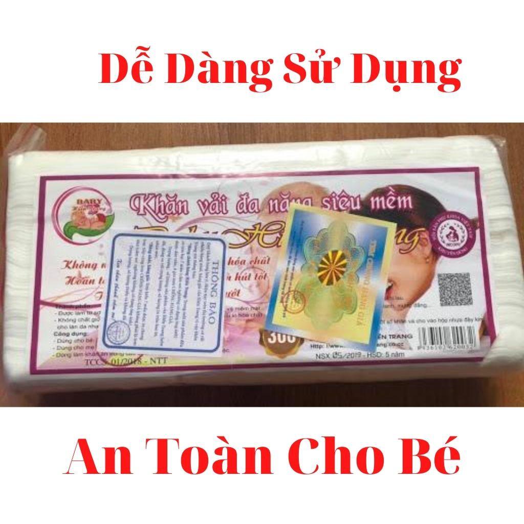 Khăn Vải Khô Đa Năng Hiền TrangSiêu Mềm Sử Dụng Cho Bé Yêu 1 Gói 250 Tờ