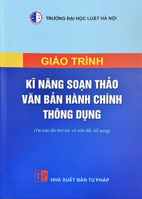 Giáo trình kỹ năng soạn thảo văn bản hành chính thông dụng