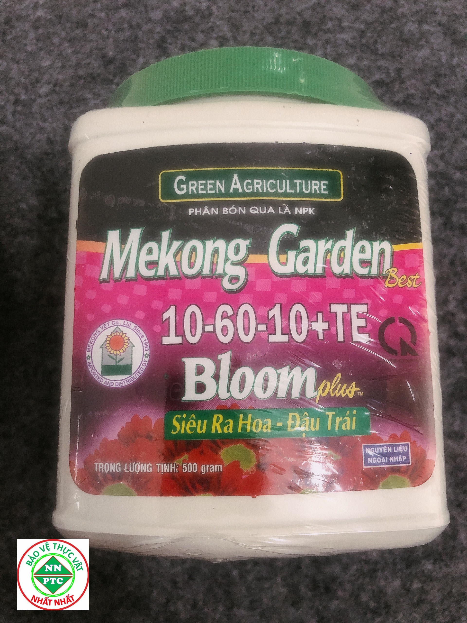 Phân Bón Lá NPK Mekong Garden 10 - 60 - 10 TE Bloom Plus Siêu Ra Hoa, Đậu Trái (500gr)