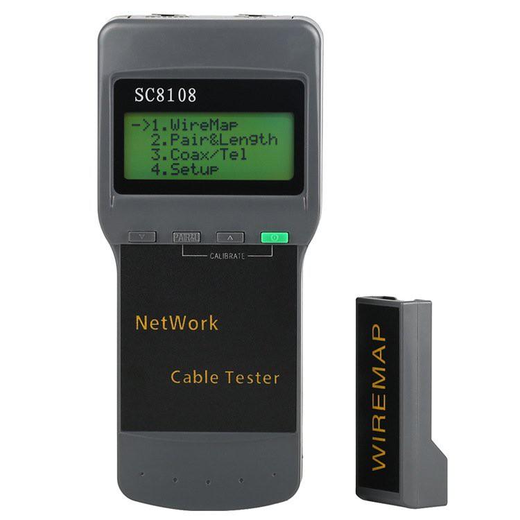 Bộ SC8108 test và đo chiều dài cáp mạng, cáp điện thoại, cáp đồng trục