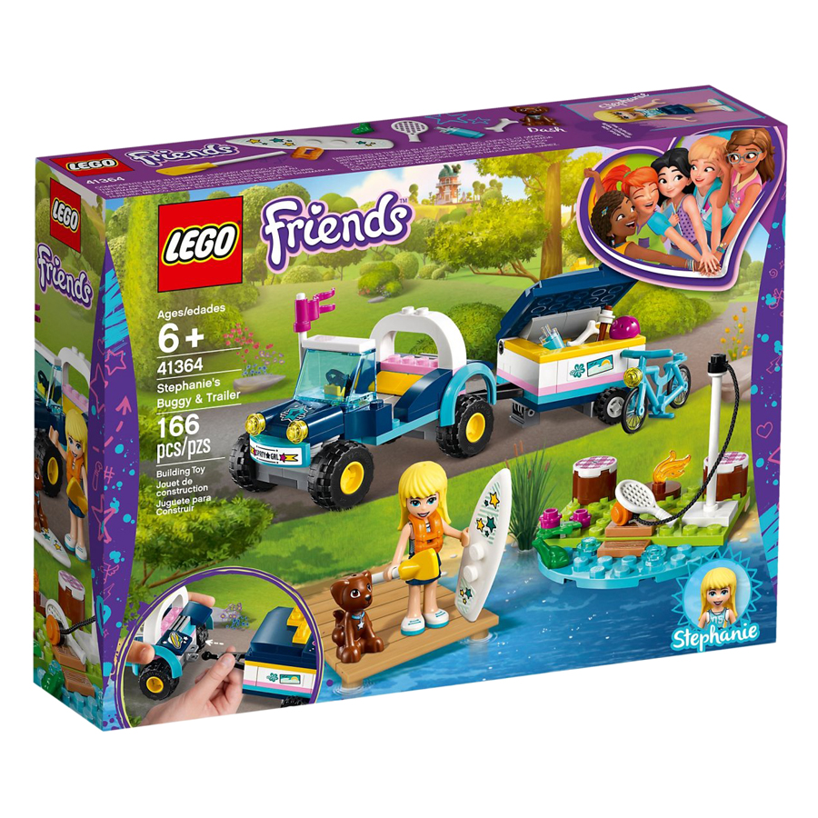 Mô hình Lego Friends - Xe Dã Ngoại Kèm Vali Kéo Của Stephanie 41364