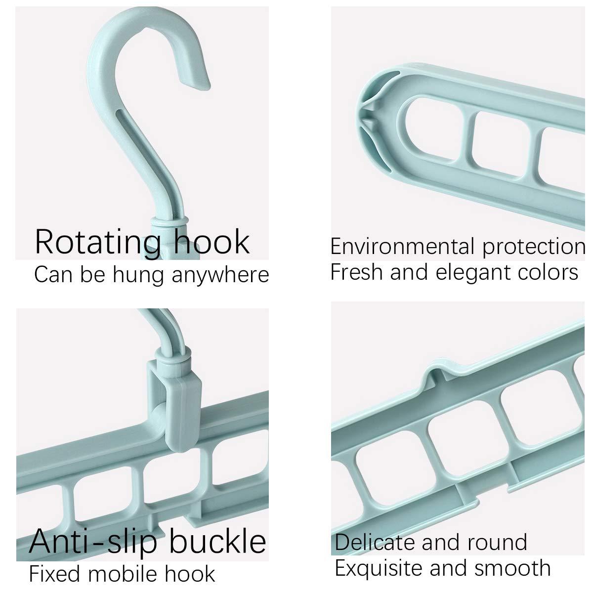 12 máy móc ma thuật PCS, móc treo treo có thể gập lại cao cấp, Tiết kiệm không gian của Multi-Fans Hangers, để lưu trữ và sấy khô