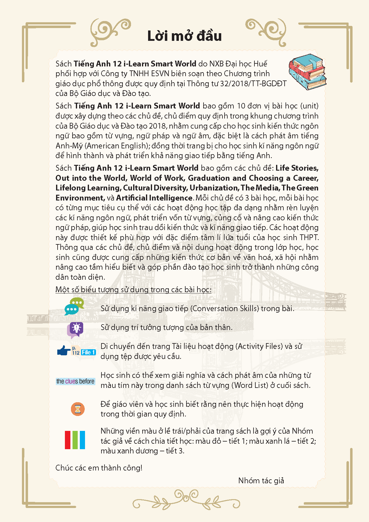 Tiếng Anh 12 i-Learn Smart World - Student's Book (Sách học sinh)