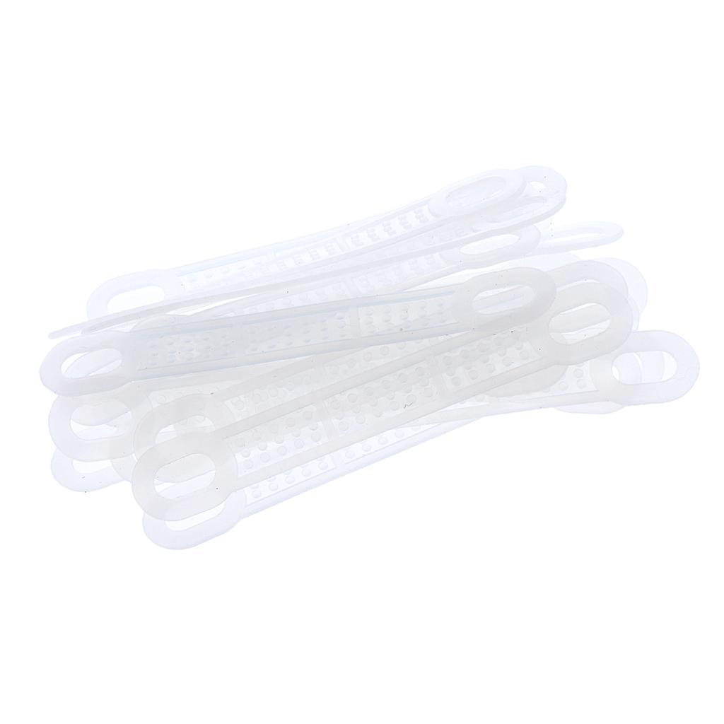 50Pcs Non-Slip Silicone Clothes Hanger Grips Clothing Hanger Strips