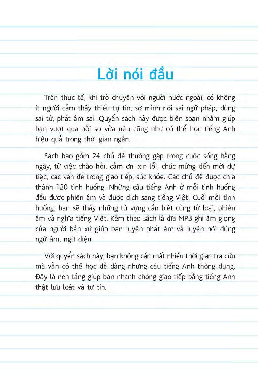 Nói Tiếng Anh Với 24 Chủ Đề Cần Thiết (Kèm file MP3)