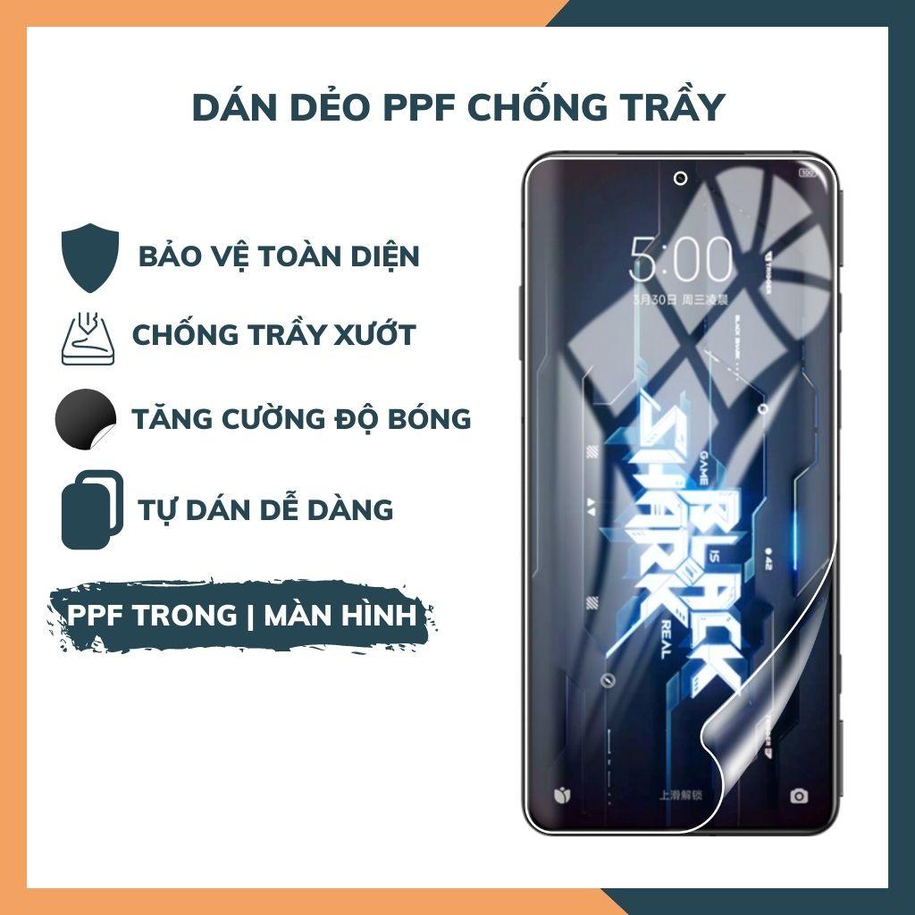 Miếng dán ppf black shark 5 pro trong suốt hoặc nhám chống vân tay bảo vệ camera mua 1 tặng 1 phụ kiện huỳnh tân store