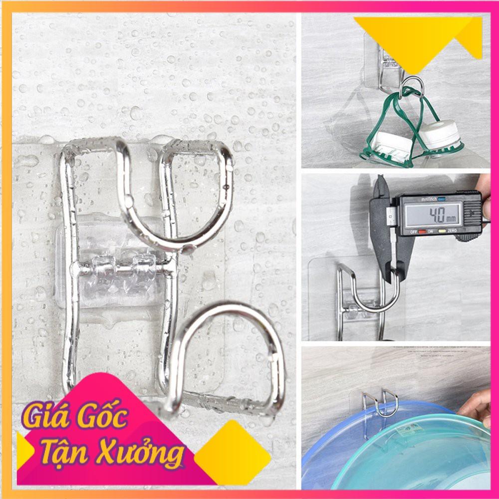 Móc dính tường treo chậu nhà tắm, móc inox treo đồ gia đình tiện tiện ích, Móc treo chậu , thau , rổ giá