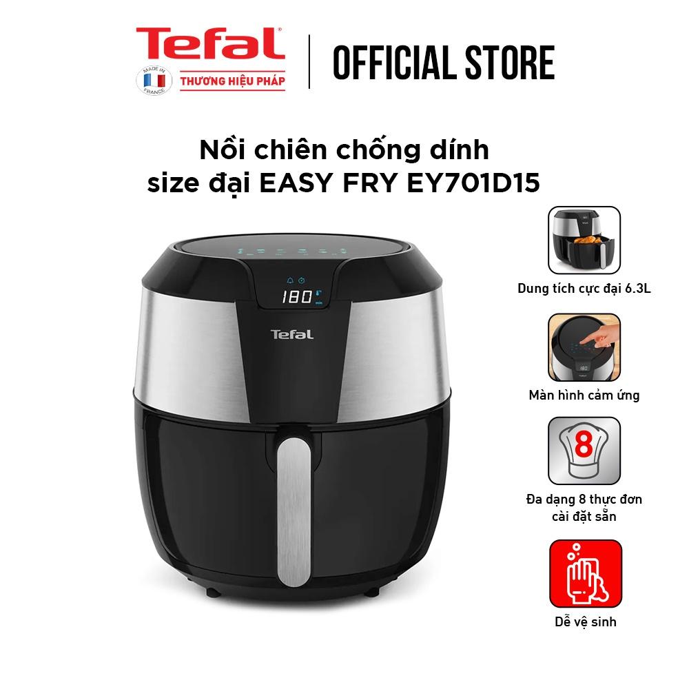 Nồi chiên không dầu điện tử Tefal XXL EY701D15 dung tích 6.3L - BH 2 năm - Hàng Chính Hãng