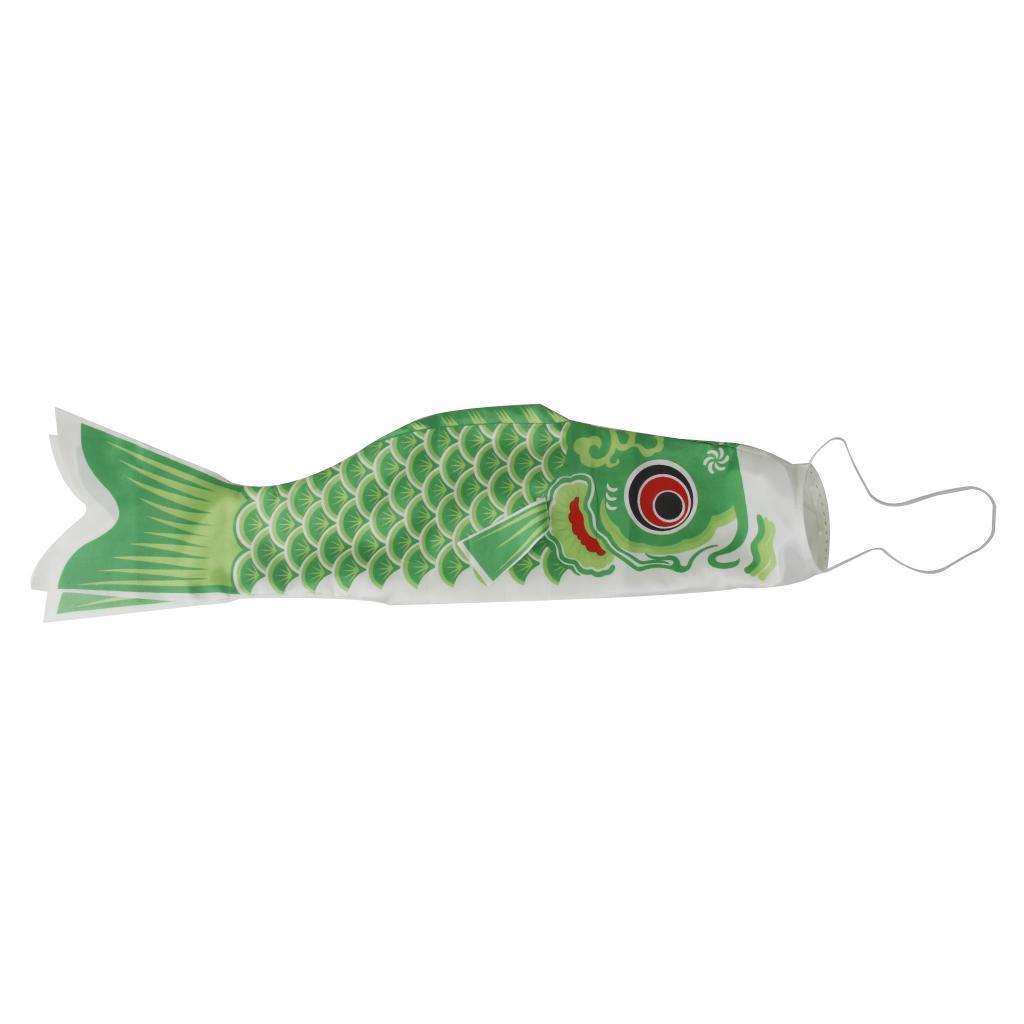 Pink & Green Japanese Carp Windsock Streamer Flag Kite Koinobori 70cm