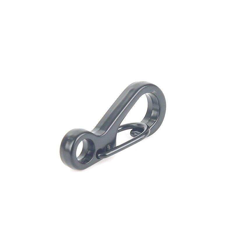 Outdoor Carabineer & Quickdraw & Keychain Aluminum Alloy Survival Buckle Locking Carabiner 10pcs/lot Spring Backpack Clasps EDC