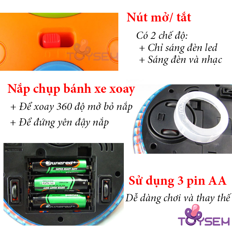 Đồ chơi sâu bướm thổi kèn saxophone xoay 360 độ có đèn và nhạc vui nhộn cho bé