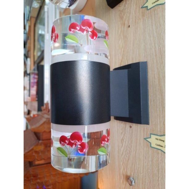 Ảnh thật - Đèn tường 2 đầu hình quả táo, đèn tô điểm phòng ngủ, đèn cầu thang, đèn ban công, đèn phale DT