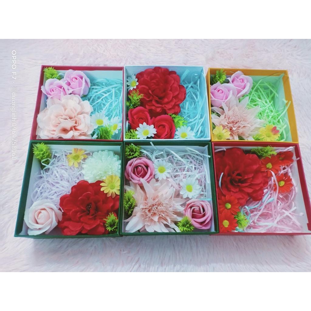 Hộp quà trang trí giá rẻ, vuông 14 cao 7cm