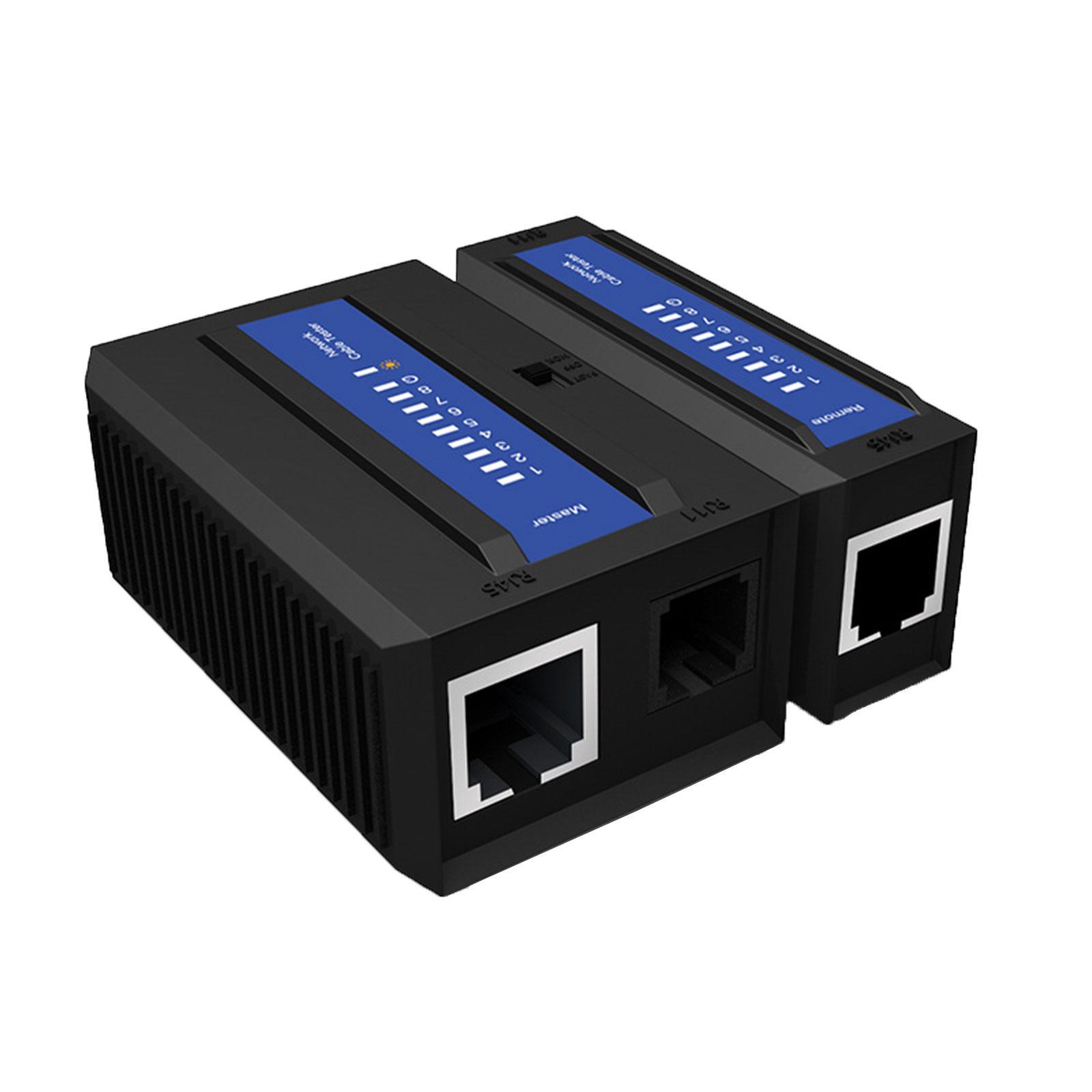 Network Cable Tester, LAN Wire Ethernet Cable Tester Phone RJ11, Cable Tester Test Tool, with automatic sleep function