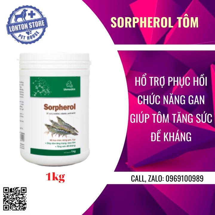 Sorpherol tôm - Thức ăn bổ sung hỗ trợ gan cho tôm, giúp tôm mau lớn, hộp 1kg