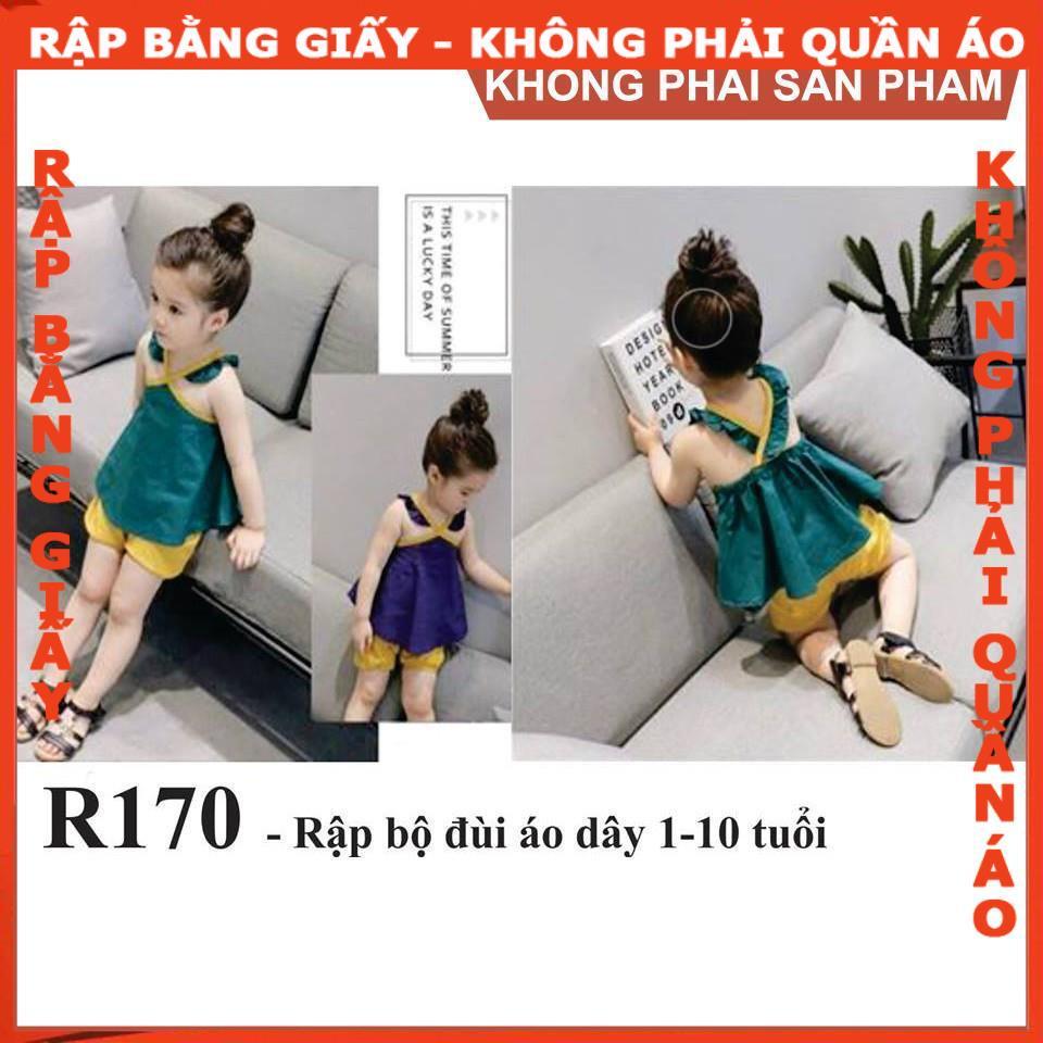 Rập giấy A0 be gái mã R170 (BẢN VẼ)