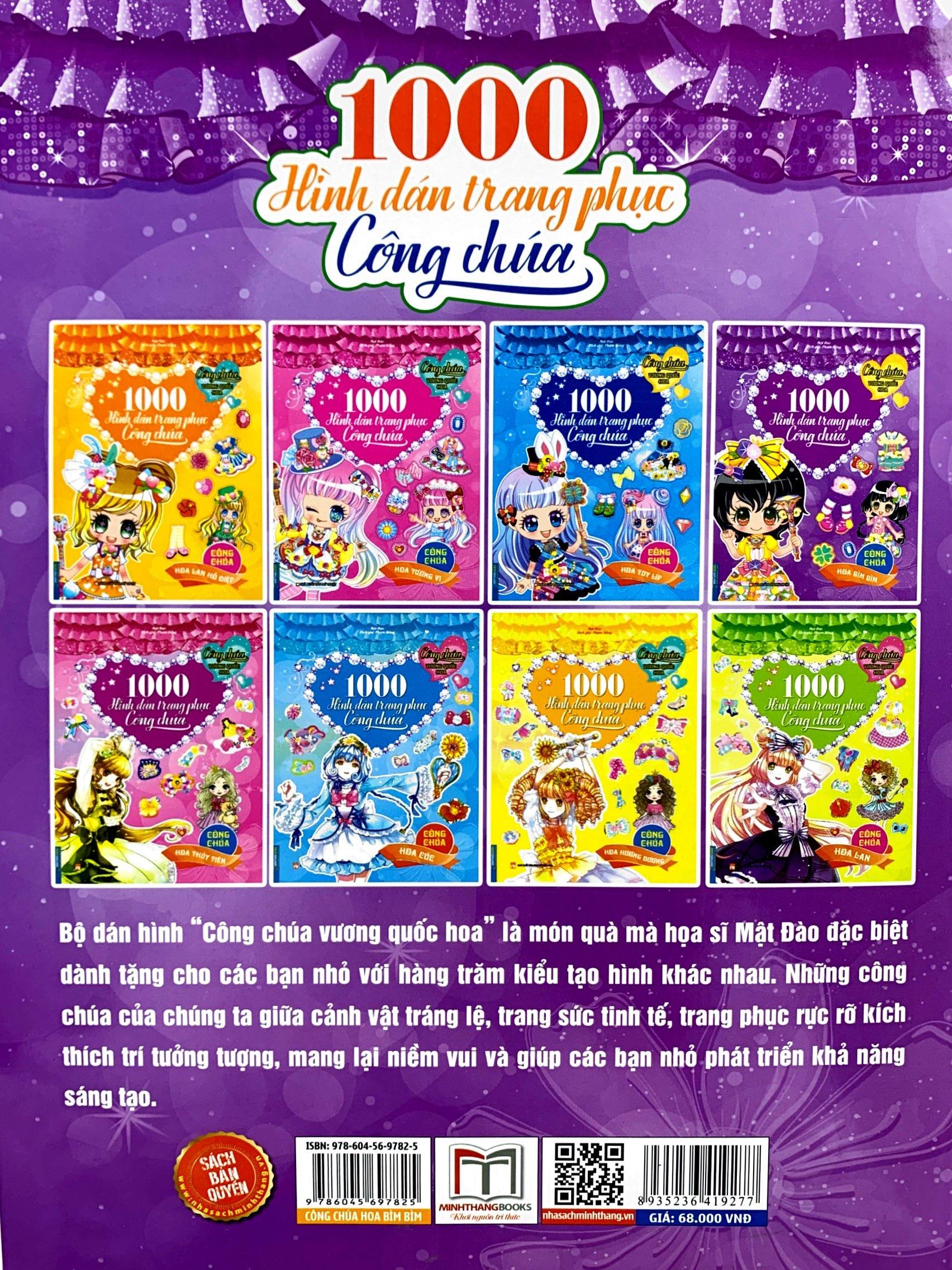 1000 Hình Dán Trang Phục Công Chúa - Công Chúa Hoa Bìm Bìm