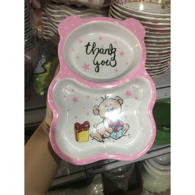 Khay ăn dặm, đĩa đựng bột cho bé chia ngăn để nhiều loại đồ ăn khác nhau