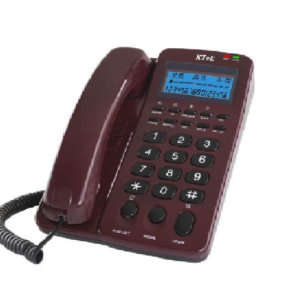 [BH 1 năm] Điện thoại bàn cố định có đây chuông to bàn phím to KTEL 303 màu xanh/đỏ đô/ trắng