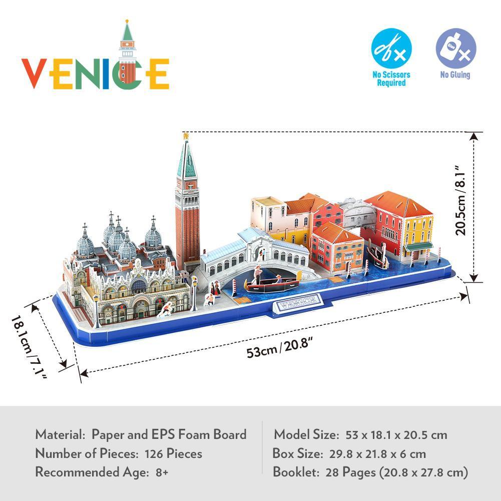 Mô hình giấy 3D - Cityline Venice MC269h