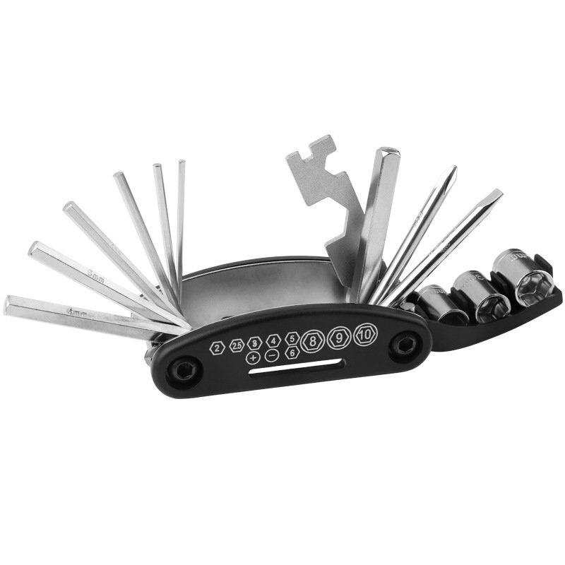 16-in-1 Multifunction Bike Bicycle Repair Tools Kit Set Hex Spoke Cycle Screwdriver Tool MTB Mountain Cycling Bike Repair Tool