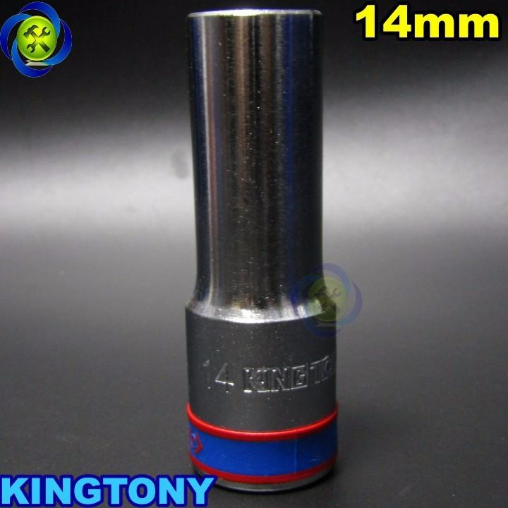 Tuýp 14mm 1/2 Kingtony 423514M loại dài 6 cạnh màu trắng