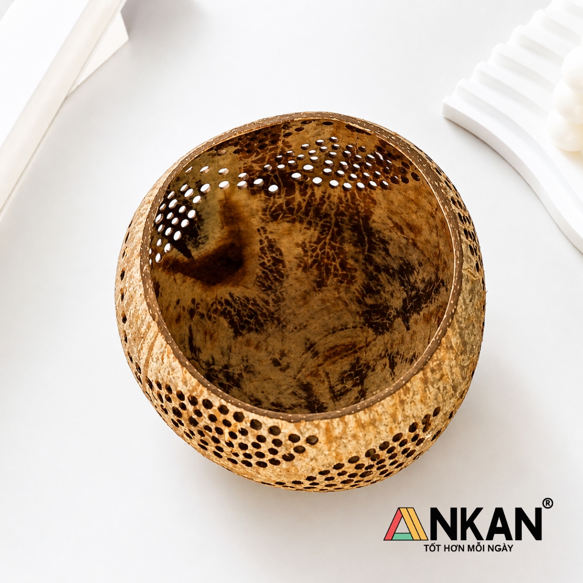 Đèn Nến Decor Hình Chiếc Lá ANKAN - Chân Nến Tealight Handmade Phong Cách Vintage Trang Trí Cafe, Spa, Homestay